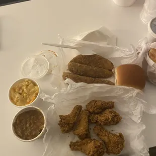 a variety of food items