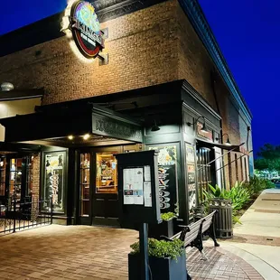 the front of the restaurant