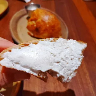 Complimentary butter with some sourdough bread!