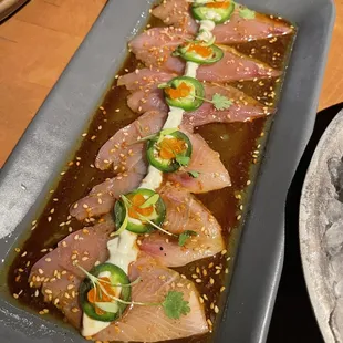 yellowtail carpaccio