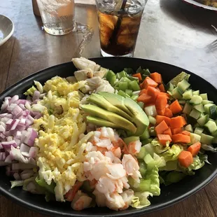 Louie Salad w/shrimp and crab for lunch on a hot day Nailed it