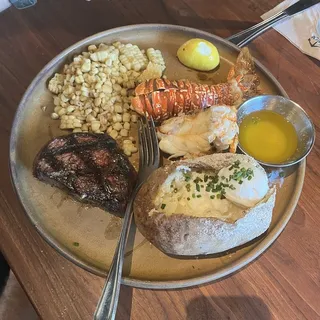 Filet Mignon and South African Lobster Tail