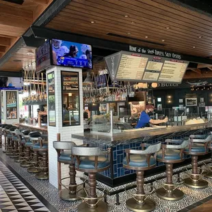 Bar seats all around