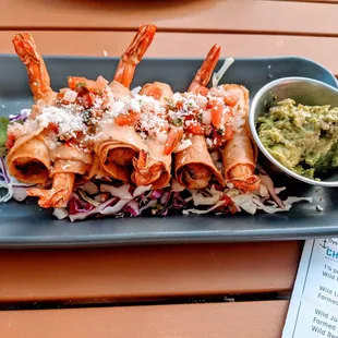 Shrimp Taquitos... Deserved 2 shots