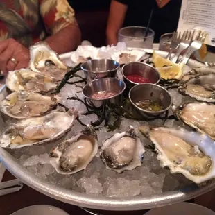 Dozen assorted oysters...fresh, cold, delicious!