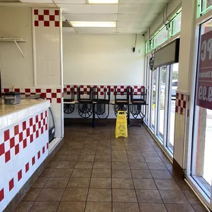 Small dining area is closed now due to COVID-19.