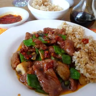 Mongolian Lamb &amp; brown rice