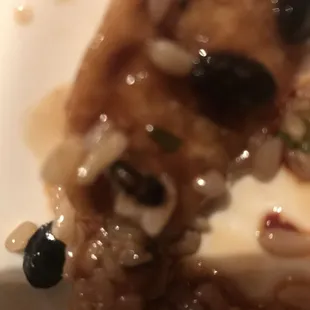 There is a roach in the black bean sauce. This saddens me.