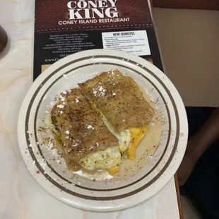 Monte Crisco (French Toast sandwich with bacon and eggs