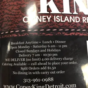 We do delivery from 7:00am to 10:30 Pm