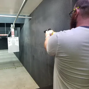 Using the .22 at about 15-20 feet