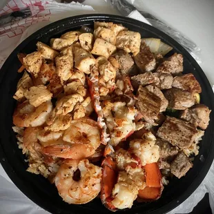 Shrimp / Lobster / Steak / Chicken / Fried Rice