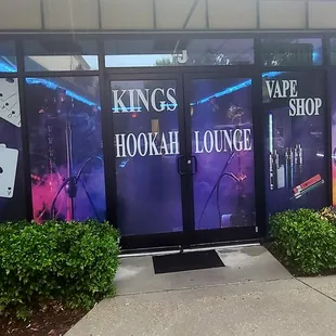 the front of the building