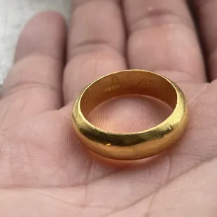 24k gold band 15g