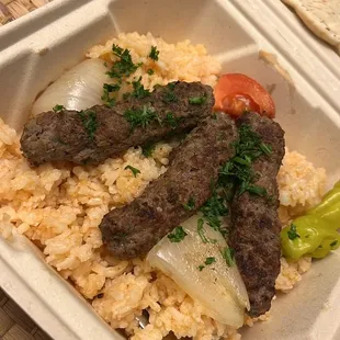 Kafta Kabob Plate