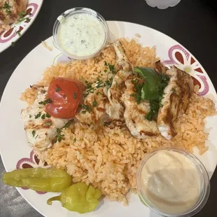 Chicken Kabob Plate