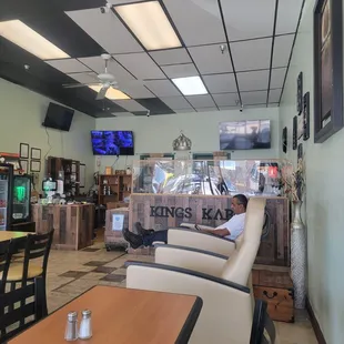 Very welcoming owners and comfy seating.