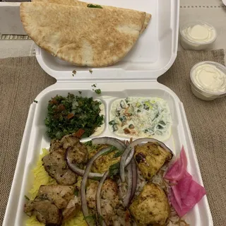 Chicken Kabob Plate