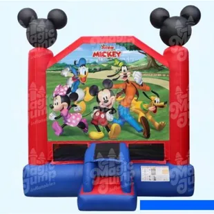 Mickey And Friends Bounce House 16&apos;6&quot;x15&apos;x14&apos;