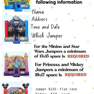 Reserve your Jumper Today!