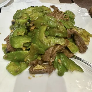 Bitter Melon and Beef over Rice