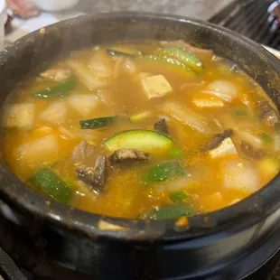 Soy bean paste stew. Yum!