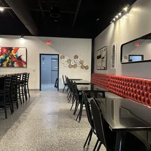 Dinning area. Pretty much open and it was only us during a dinner hours.