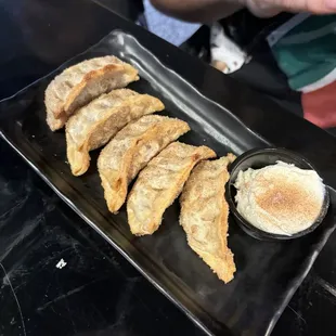 Special Apple gyoza dessert