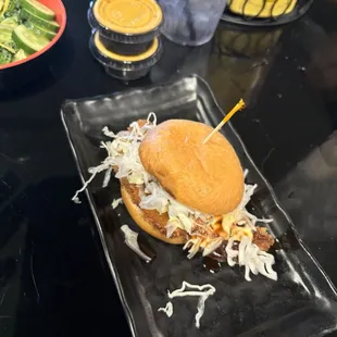 Mini katsu chicken sando