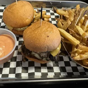 Mushroom Burger Sliders