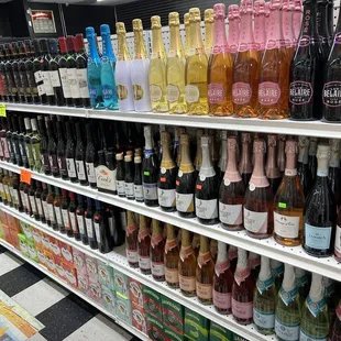 a variety of alcohols