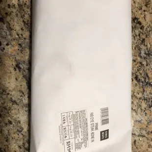 Paper wrap... it's the only way to deliver meat...