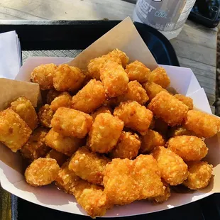 Regular order of Tots!!! Fried to crispy perfection! The crunch is unreal and not greasy at all!