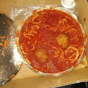 in the pic it's kinda hard to see but in person it's hard to miss where the extra meatball WAS.