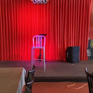 Gig area where local musicians perform.