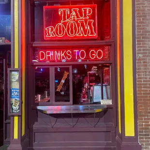 To order drinks to go window .