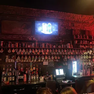 The front at the bar .