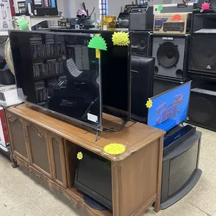TVs and stereo equipment