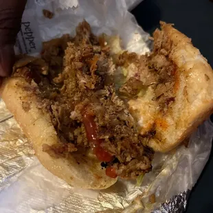 Chicken Cheesesteak Sub. ketchup did not help.