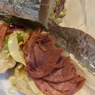 Cold Cuts Italian Sub. i add tomatoes &amp; extra onions &amp; oil myself and it was still dry &amp; nasty.