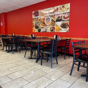 tables and chairs