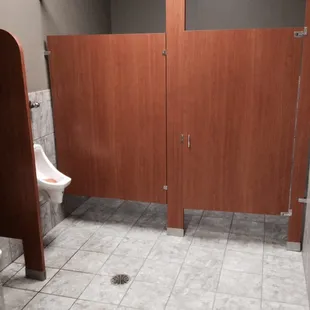 Newly constructed bathrooms.