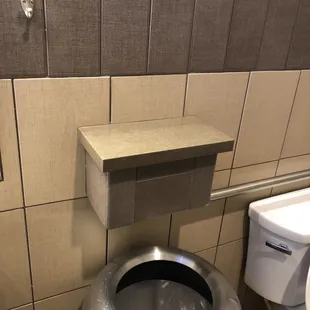 A place for the shaving kit.