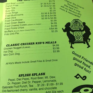 Menu cont&apos;d