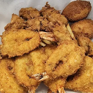 Fried shrimp  and oyster