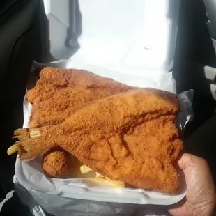 Croaker dinner-tasted great!