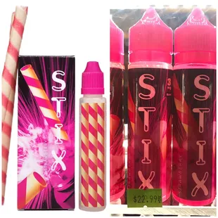 Delicious selection of California and national vape juices