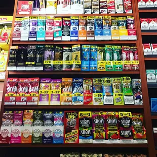 Huge selection of wraps and cigars!!