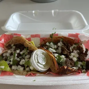 Al pastor y guerrero taco.