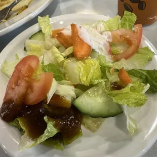 Salad at the buffet bar